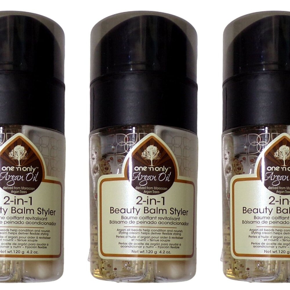 One 'n Only Argan Oil 2-in-1 Beauty Balm Styler, 4.2 oz (Set of 3)